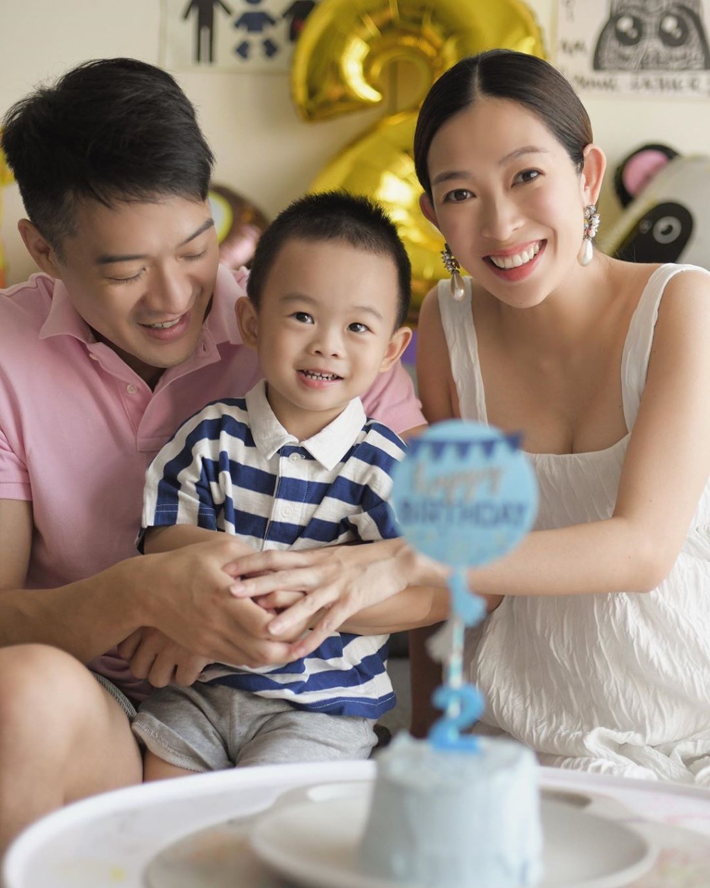 上個月，Damon先過完2歲生日。