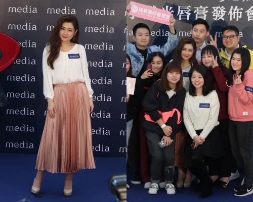 Selina久沒在港露面,仍吸引大批粉絲撐場。