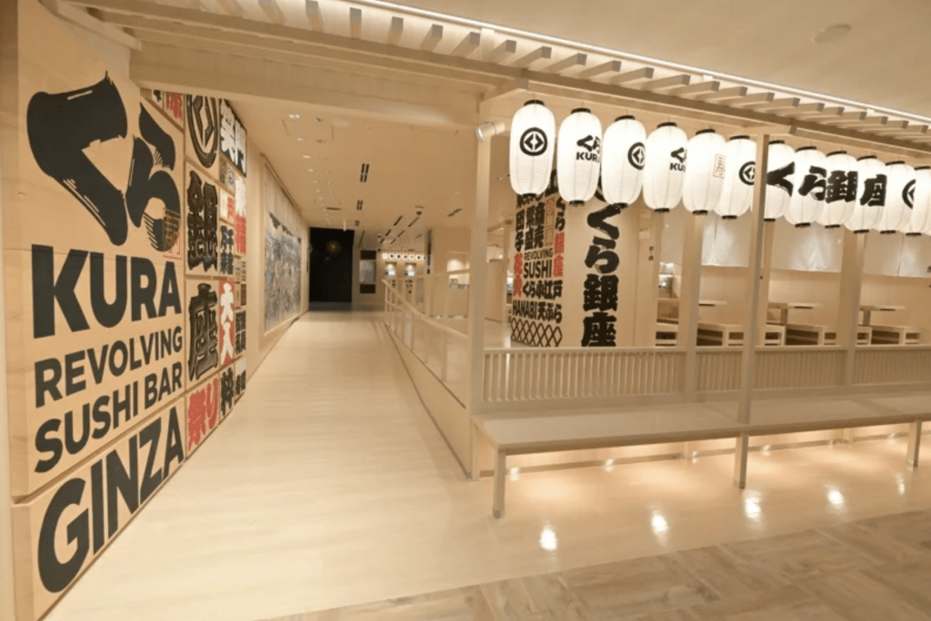 日本著名連鎖壽司店藏壽司（くら寿司，Kura Sushi）再度捲入顧客惡搞風波。圖為銀座的全球旗艦店。美聯社