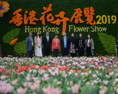 2019香港花卉展維園開幕。