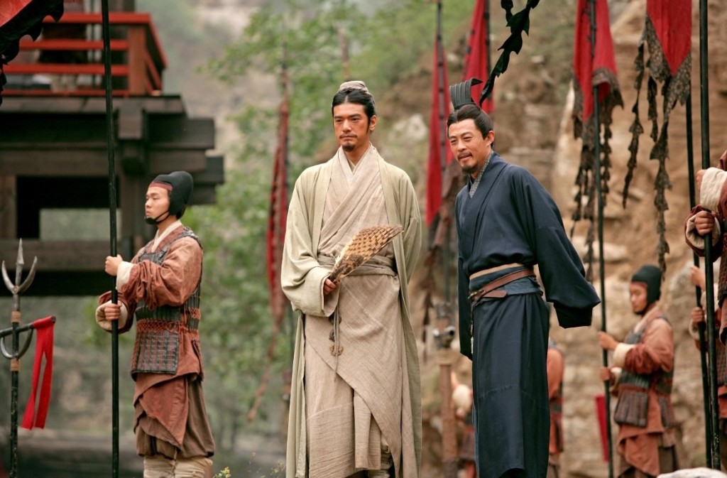 金城武在《赤壁 決戰天下》演諸葛亮。 金城武在《赤壁 決戰天下》演諸葛亮。