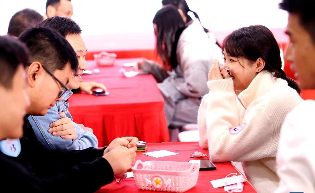 在內地相親活動非常頻繁。 新華社資料圖
