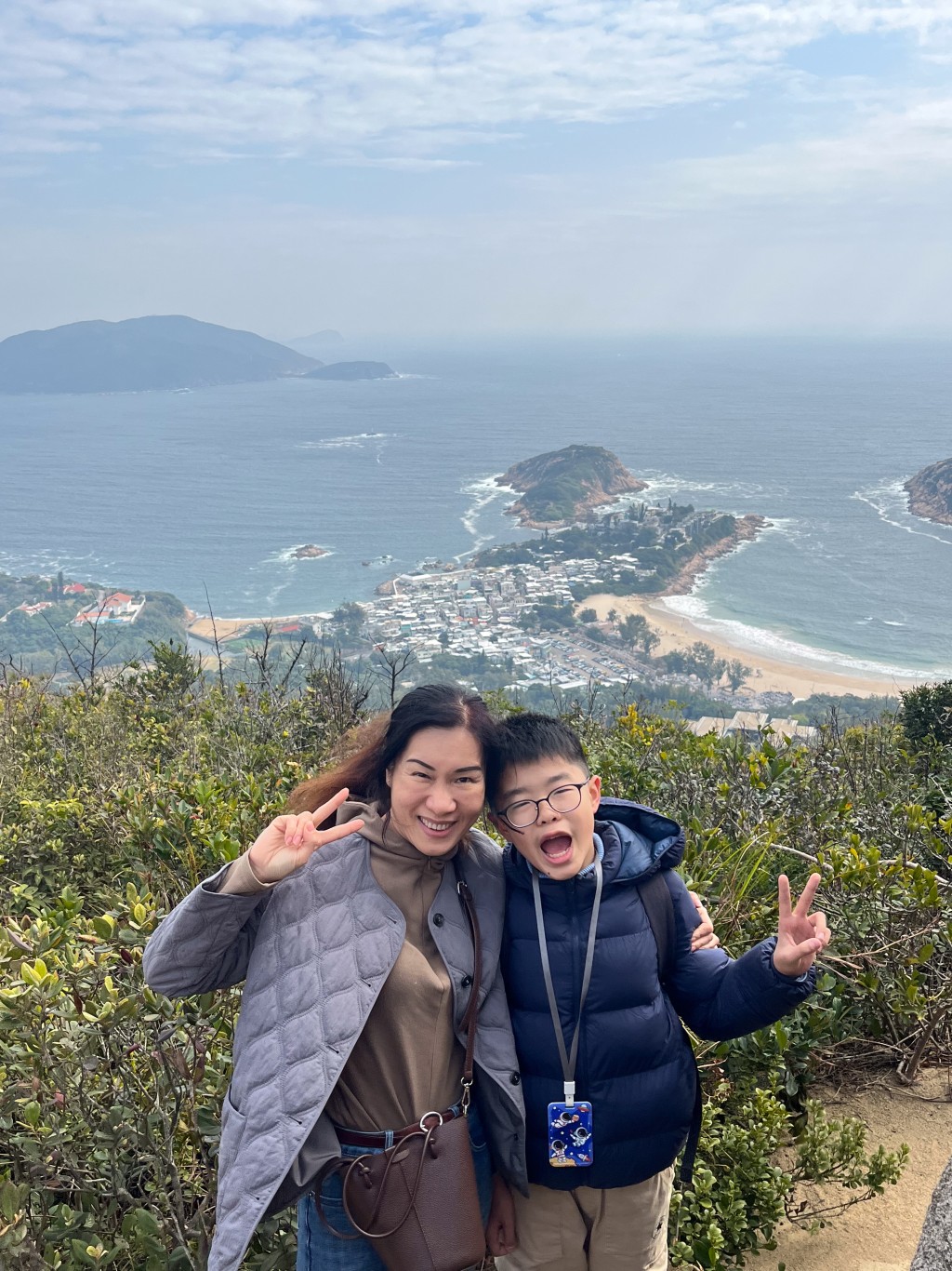 陳學琴和兒子合照。受訪者提供 陳學琴和兒子合照。受訪者提供