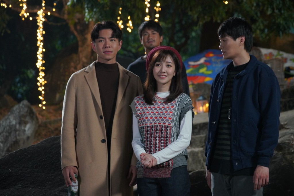 （左起）羅天宇、何依婷及胡鴻鈞在劇中的表現，獲前輩高度讚揚。