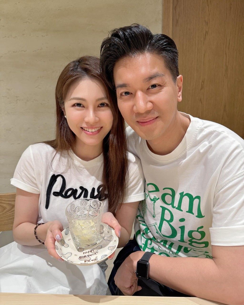 黎諾懿與李潔瑩婚後好幸福。 黎諾懿與李潔瑩婚後好幸福。