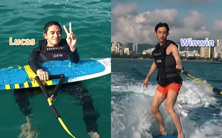 Lucas同Winwin幫手止大家旅行癮。