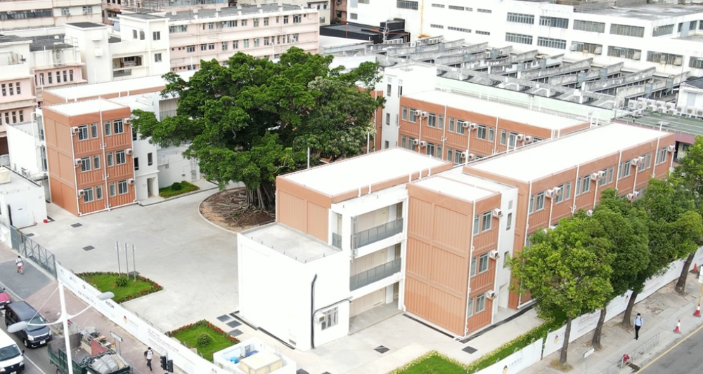 彩興路項目會重用現時宋皇臺道過渡屋使用的108個「組合屋」單位。資料圖片