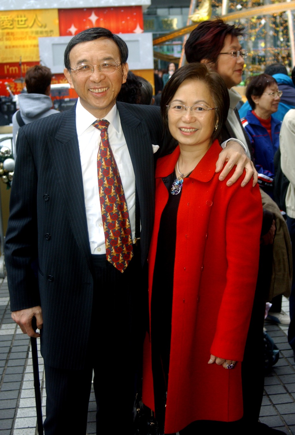 郑海泉与太座曹志安于2007年出席活动。资料图片