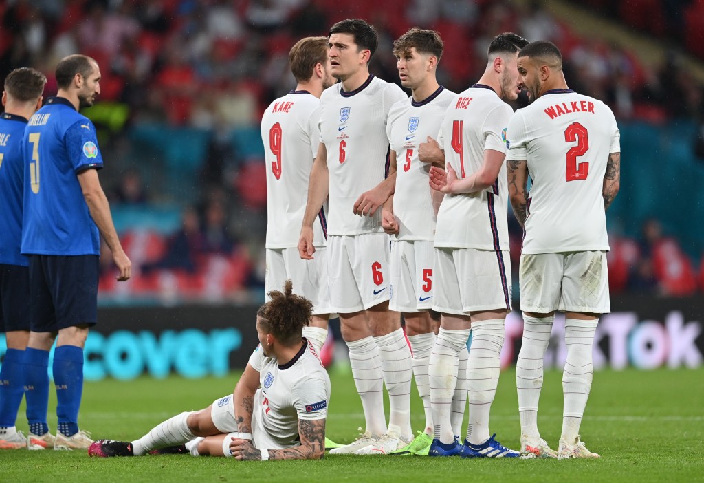 英格蘭在去年歐國盃決賽不敵意大利。