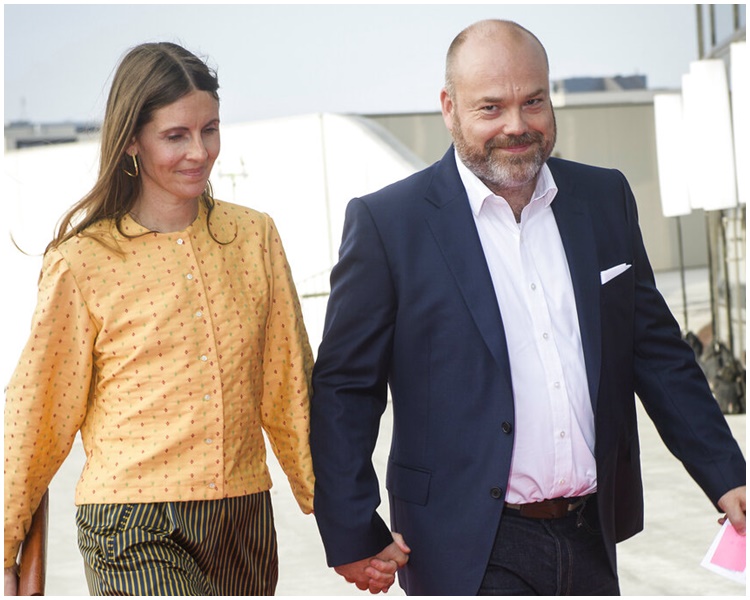 丹麦首富波尔森（Anders Holch Povlsen）与其妻子。AP