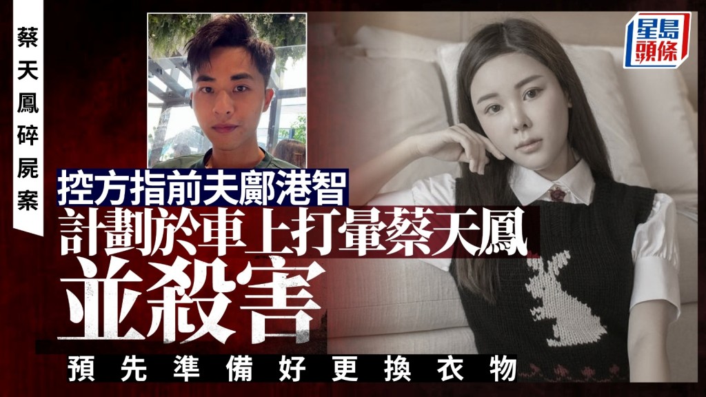 蔡天凤碎尸案｜控方指前夫邝港智计划于车上打晕蔡天凤并杀害 预先准备好更换衣物