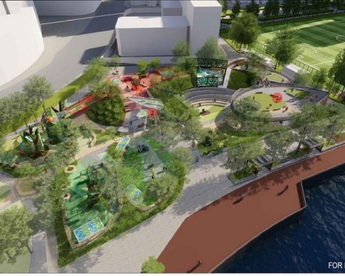 荃灣公園將增設社區園圃，環境綠草如茵。