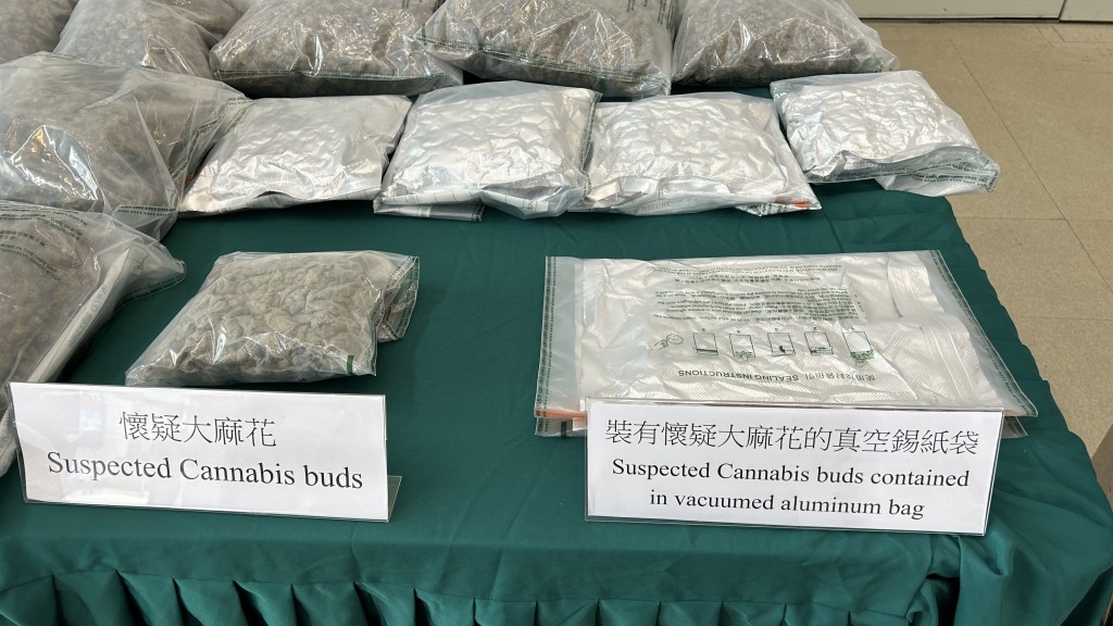 案中的大麻花。蔡楚輝攝