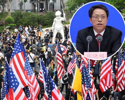 張曉明指外國制裁是強盜行為。資料圖片