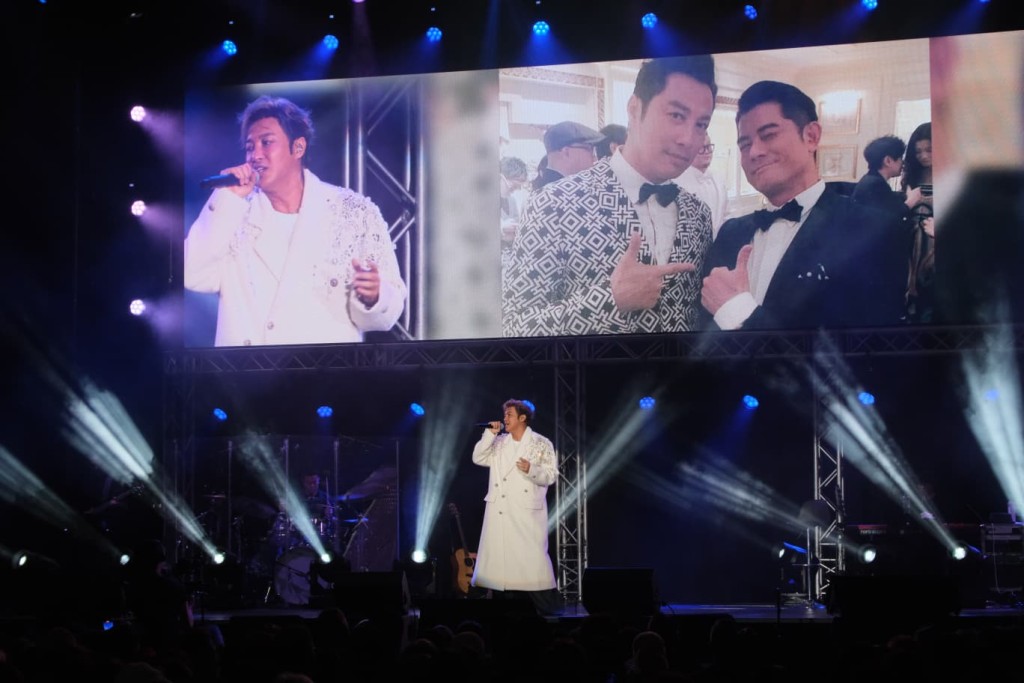 譚耀文與郭富城。 譚耀文與郭富城。