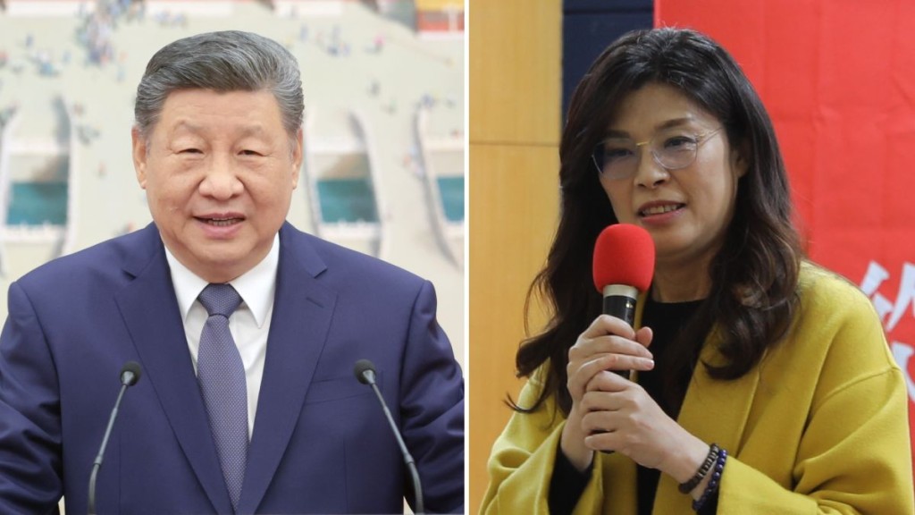 習近平邀請國民黨主席鄭麗文，4月到大陸訪問。中新社