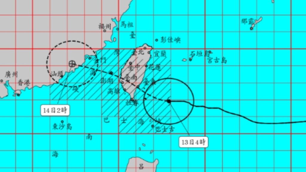 颱風楊柳|下午1時左右登陸台東 內地料最快夜間登陸廈門至汕頭
