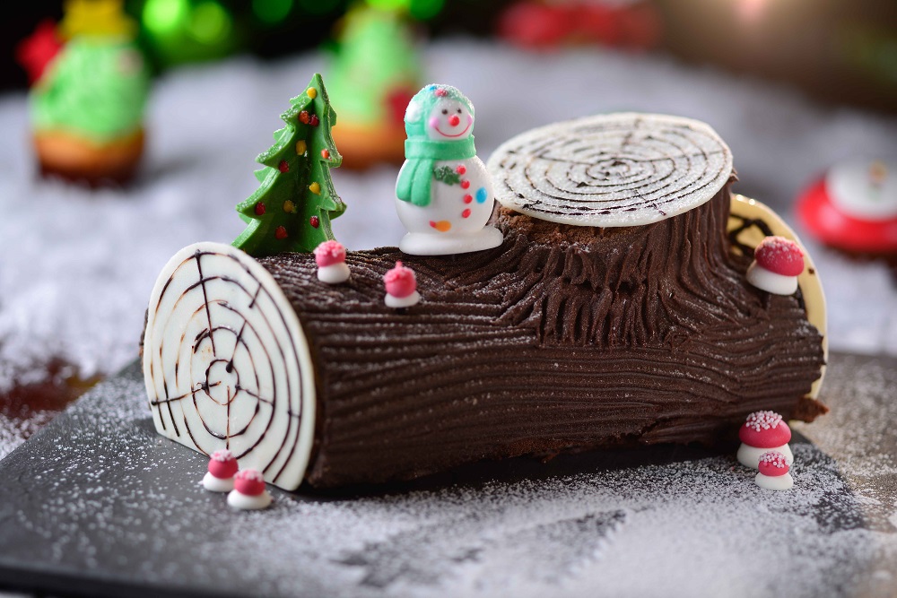 精緻的聖誕樹頭蛋糕——港威酒店聖誕自助餐