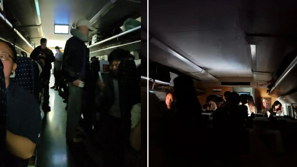 列車被困隧道車廂停電，有乘客指被禁止打開窗。