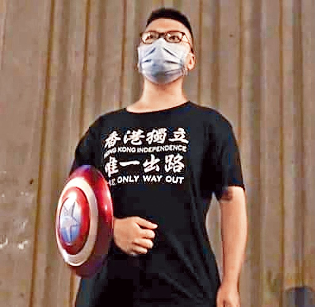 「第二代美國隊長」馬俊文,昨於區域法院被裁定一項煽動他人分裂國家罪罪名成立。