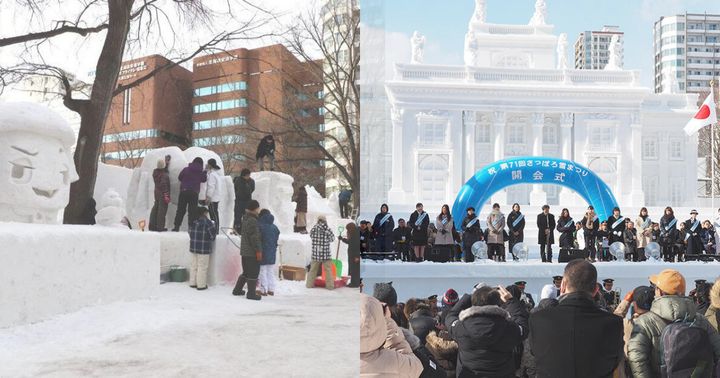 本届札幌雪祭本来会在大通公园会场举行，现已宣布取消。