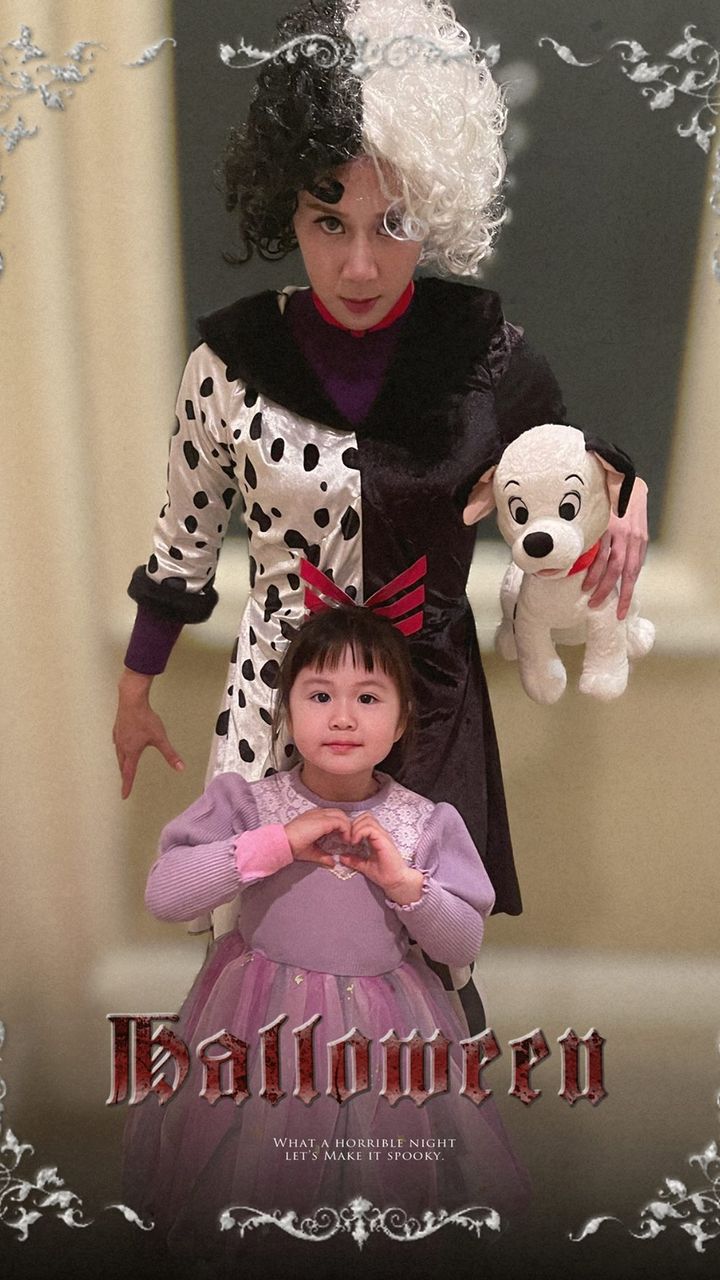 4歲細女扮小公主。