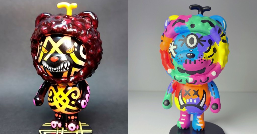 LYCHEE & FRIENDS FIGURE POP ART SHOW邀请了22位来自艺术家及玩具设计师，创作LYCHEE荔枝熊模型。