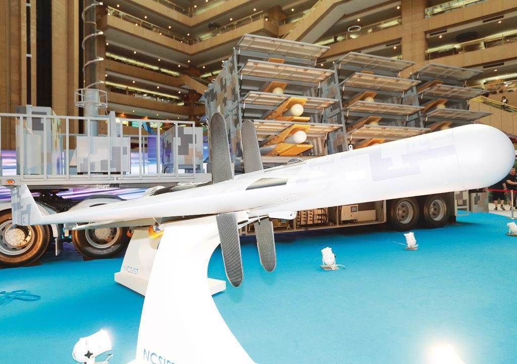 台灣造自殺式「劍翔」無人機。