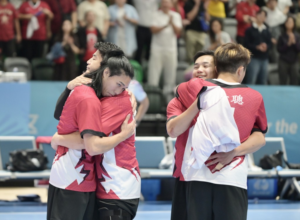 香港男子手球隊度過夢幻一周。何君健攝