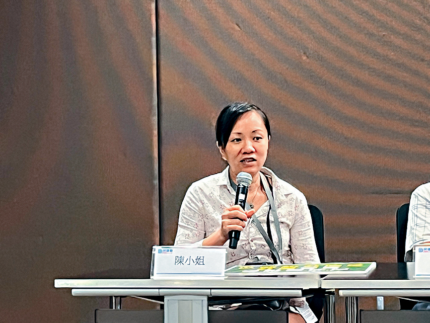陳女士居住深水埗劏房,她表示房內空氣十分不流通。
