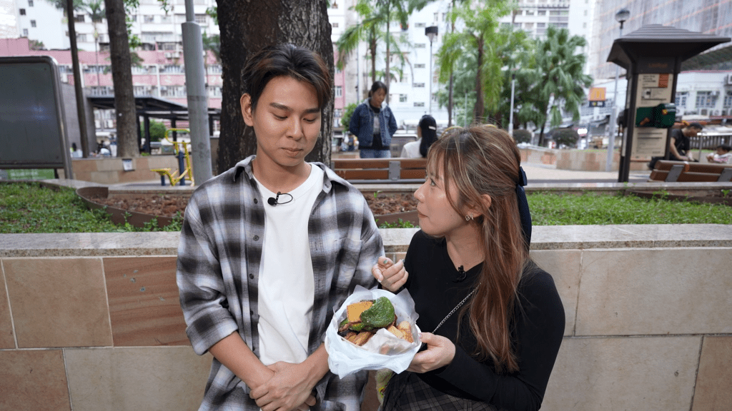 黄婧灵（波波）、蔡景行（行仔）今趟目标是一蚊件煎酿三宝。