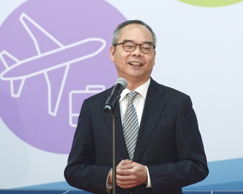 劉江華現階段就音樂噴泉工程聽取各方意見。
資料圖片