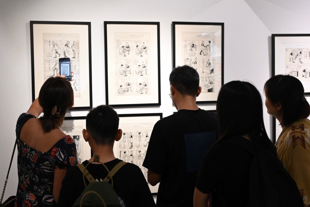 Lucie Chang Fine Arts举办展览《老夫子.花前月下》王泽个展，展出老夫子四格、六格漫画的经典手稿