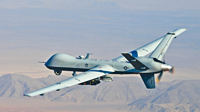 美軍MQ-9無人機。