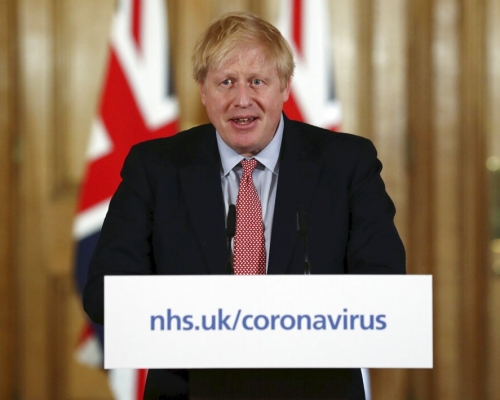 英國首相約翰遜。AP圖片