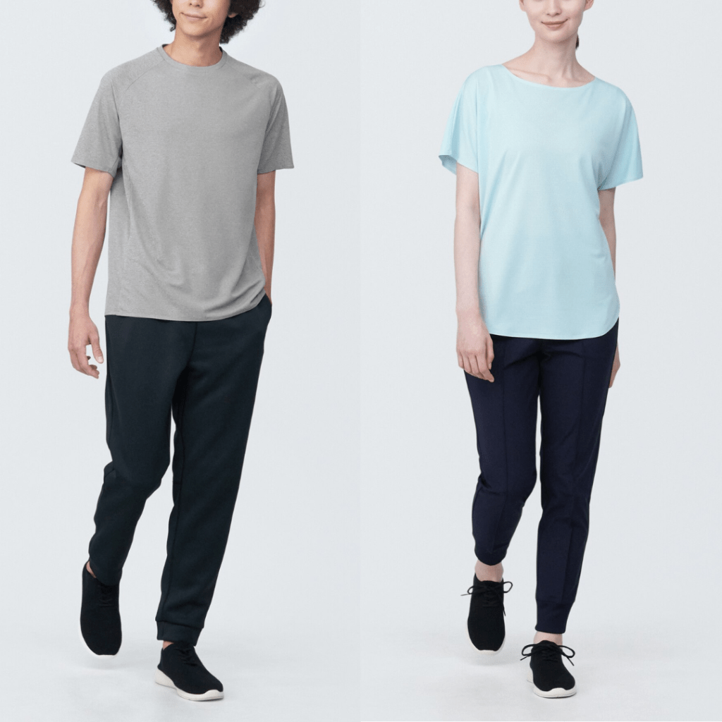 MUJI WALKER 男/女裝涼感抗紫外線吸汗 速乾短袖 T 裇 - 優惠價：$128 ; 原價：$188