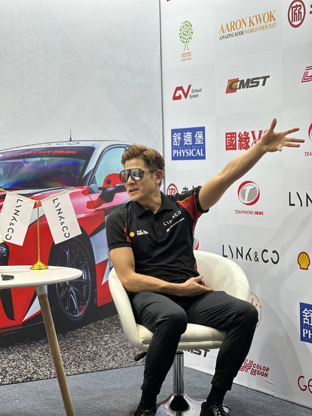 CTCC株洲站结束后，郭富城还出席活动，讲述他和赛车的渊源和年轻时候的故事。