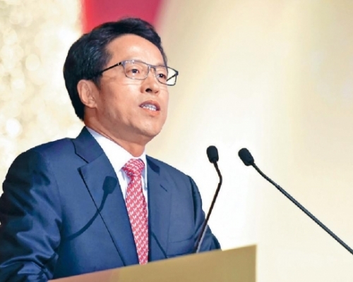 張曉明就港澳辦成立40周年發表講話。資料圖片