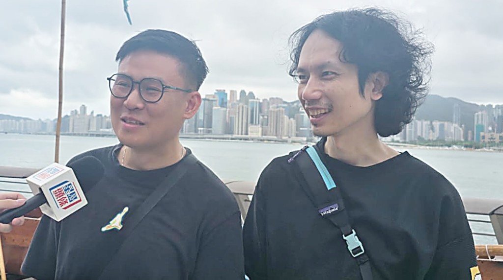 高先生(左)形容現場氣氛不錯。 高先生(左)形容現場氣氛不錯。