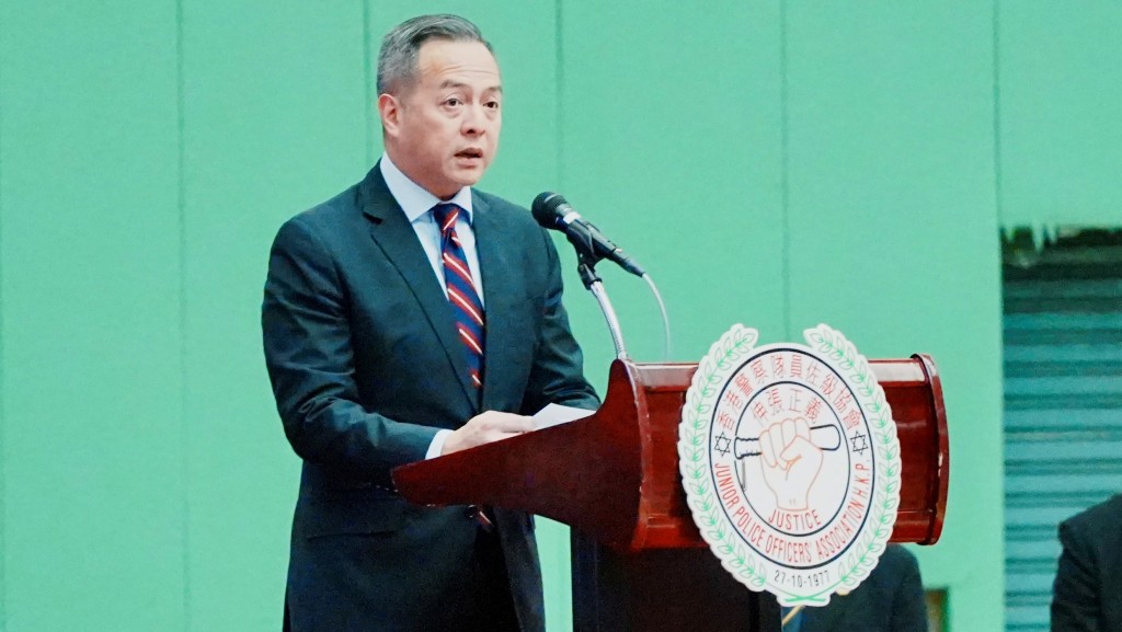 周一鳴：香港將迎全運會等大型活動 警隊上下將眾志成城 確保順利舉行