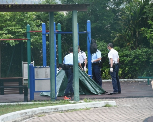 38歲男子疑因病厭世，觀塘上配水庫公園吊頸自殺。