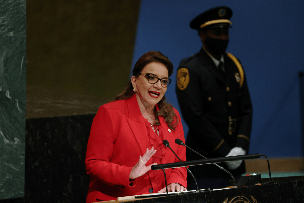 洪都拉斯女總統卡斯特羅在社交網站表示，已經指示外長促成與中國正式建交的事宜。路透資料圖