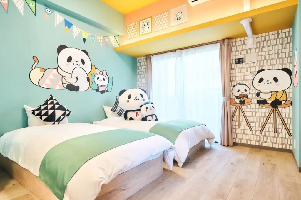 Rakuten STAY福岡藥院是集團第二家設有買物熊貓主題客房的酒店。