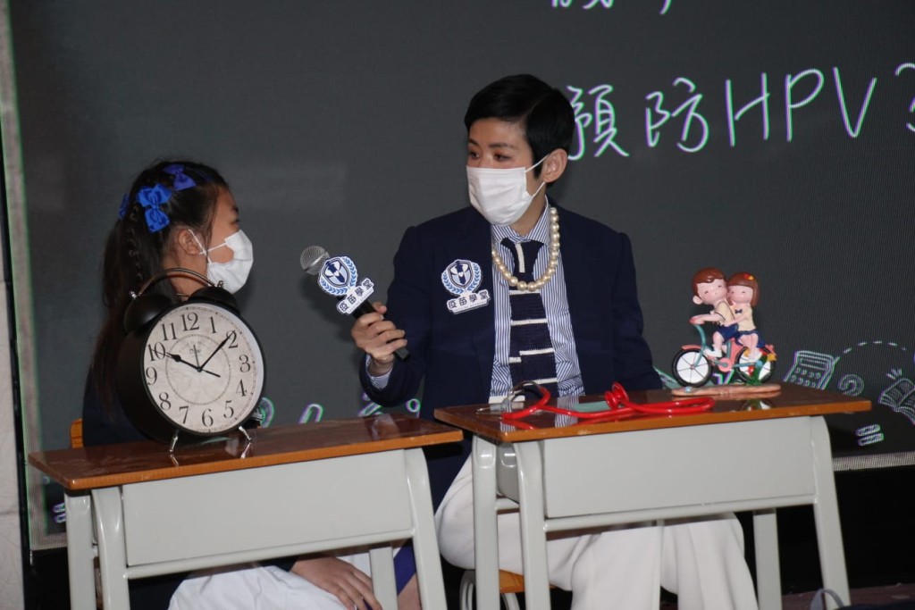 君如表示女兒已打HPV疫苗針。