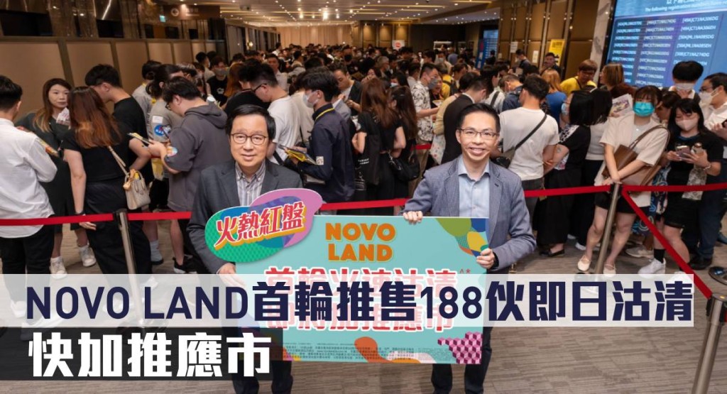 NOVO LAND首輪推售188伙即日沽清。