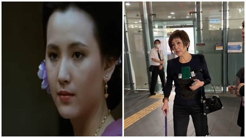 霍震寰太太陳琪琪激罕現身  昔日邵氏美人曾捨命救子致重傷  撐拐杖出入無損優雅闊太氣質