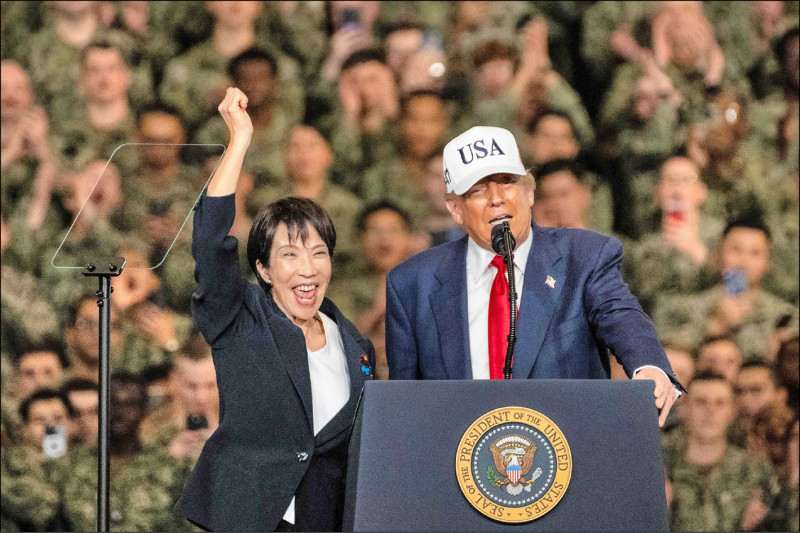 據報特朗普考慮以最高規格的「國賓待遇」，接待高市早苗訪美。法新社