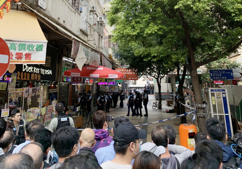 警方在場調查。 網民周敦頤圖片