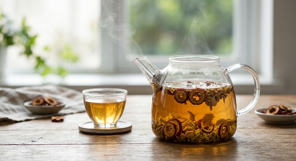 健脾和胃茶療(AI生成示意圖) 健脾和胃茶療(AI生成示意圖)