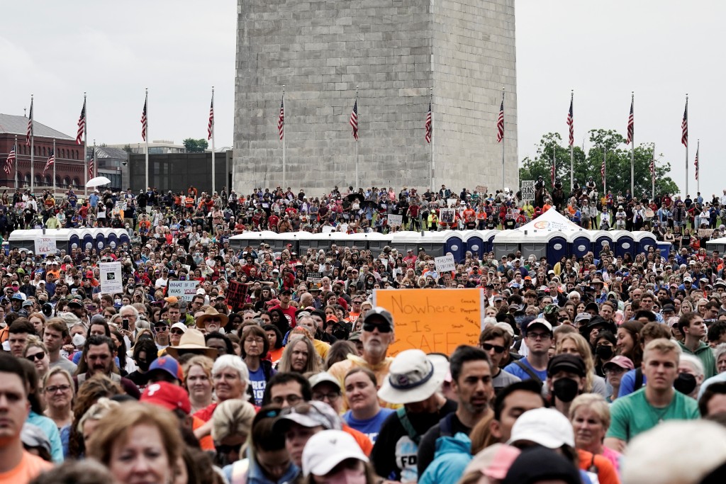 單在華盛頓有約4萬人參加集會。AP